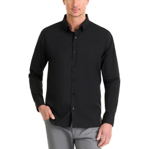 image:imageVan Heusen Mens NoIron Long Sleeve Button Down Shirt Comfortable Stretch FabricBlack
