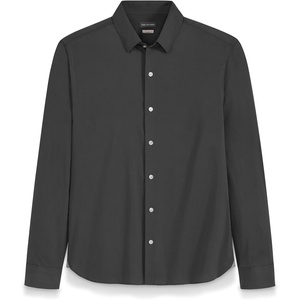 image:imageVan Heusen Mens NoIron Long Sleeve Button Down Shirt Comfortable Stretch FabricIron Grey  Slim Fit