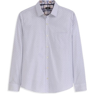 image:imageVan Heusen Mens Originals Long Sleeve Button Down Shirt Slim Fit Regular Length Comfortable Stretch FabricStriped Dot Denim