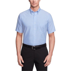 image:imageVan Heusen Mens Short Sleeve Dress Shirt Regular Fit Oxford SolidBlue
