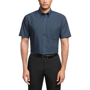 image:imageVan Heusen Mens Short Sleeve Dress Shirt Regular Fit Oxford SolidNavy