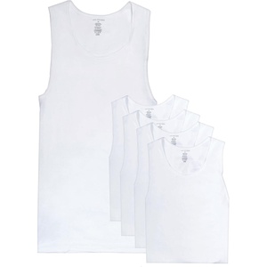 image:imageVan Heusen Mens Tank Top  5 Pack Cotton Classic AShirt UndershirtsWhite