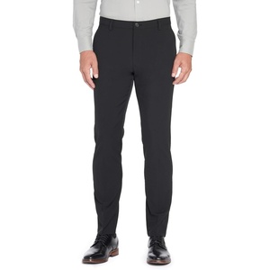 image:imageVan Heusen Mens Traveler Elastic Waist Flat Front Dress PantDress PantsBlack