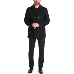 image:imageVan Heusen Mens Van Heusen Mens Tatton Classic Double Breasted PeacoatNavy