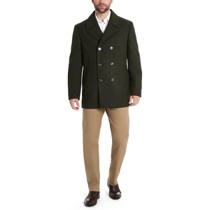 image:imageVan Heusen Mens Van Heusen Mens Tatton Classic Double Breasted PeacoatOlive
