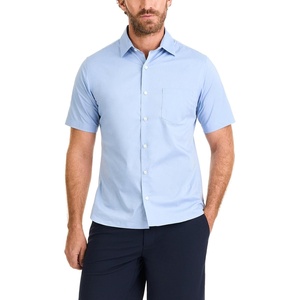 image:imageVan Heusen Mens Wrinkle Free Short Sleeve Button Down Check ShirtBel Air Blue