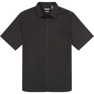 image:imageVan Heusen Mens Wrinkle Free Short Sleeve Button Down Check ShirtBlack  Solid