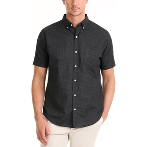 image:imageVan Heusen Mens Wrinkle Free Short Sleeve Button Down Check ShirtBlack