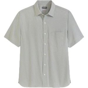 image:imageVan Heusen Mens Wrinkle Free Short Sleeve Button Down Check ShirtIceberg Green  Solid