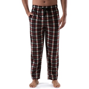 image:imageVan Heusen mens Silky Fleece Sleep Pajama PantDark RedOff White