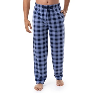 image:imageVan Heusen mens Silky Fleece Sleep Pajama PantNavyBlue Plaid