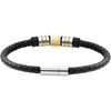 image:imageVan Heusen Men Braid Leather Bracelet with Stainless Steel OrnamentsGold