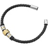 image:imageVan Heusen Men Braid Leather Bracelet with Stainless Steel OrnamentsGold