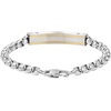 image:imageVan Heusen Men s Stainless Steel Box Chain ID BraceletSilver Gold