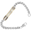 image:imageVan Heusen Men s Stainless Steel Box Chain ID BraceletSilver Gold