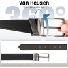 image:imageVan Heusen Mens Reversible Leather Belt with 2 Textures Stylish Black Brown Dress Belt for Casual or Jeans Cut for Fit