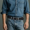 image:imageVan Heusen Mens Reversible Leather Belt with 2 Textures Stylish Black Brown Dress Belt for Casual or Jeans Cut for Fit