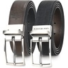 image:imageVan Heusen Mens Reversible Leather Belt with 2 Textures Stylish Black Brown Dress Belt for Casual or Jeans Cut for Fit