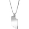 image:imageVan Heusen Mens Stainless Steel Engravable Dog Tag Pendant with Box Chain NecklaceBlack
