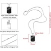 image:imageVan Heusen Mens Stainless Steel Engravable Dog Tag Pendant with Box Chain NecklaceBlack