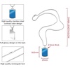 image:imageVan Heusen Mens Stainless Steel Engravable Dog Tag Pendant with Box Chain NecklaceBlue