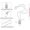 image:imageVan Heusen Mens Stainless Steel Engravable Dog Tag Pendant with Box Chain NecklaceSilver