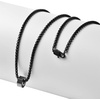 image:imageVan Heusen Mens Stainless Steel Octagon Ring Necklace with 24 Box ChainBlack