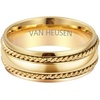image:imageVan Heusen Mens Stainless Steel Polished Twist Inlay Wedding Band RingGold