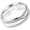 image:imageVan Heusen Mens Stainless Steel Polished Twist Inlay Wedding Band RingSilver