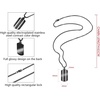 image:imageVan Heusen Mens Stainless Steel Two Striped Dog Tag Pendant with 24 Box Chain NecklaceBlack