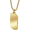image:imageVan Heusen Mens Stainless Steel Two Striped Dog Tag Pendant with 24 Box Chain NecklaceGold
