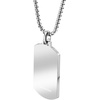 image:imageVan Heusen Mens Stainless Steel Two Striped Dog Tag Pendant with 24 Box Chain NecklaceSilver