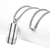 image:imageVan Heusen Mens Stainless Steel Two Striped Dog Tag Pendant with 24 Box Chain NecklaceSilver