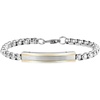 image:imageVan Heusen Men s Stainless Steel Box Chain ID BraceletSilver Gold