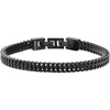 image:imageVan Heusen Mens Stainless Steel Double Franco Chain BraceletBlack