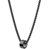 image:imageVan Heusen Mens Stainless Steel Octagon Ring Necklace with 24 Box ChainBlack