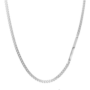 image:imageVan Heusen Mens Stainless Steel Bar Franco Chain NecklaceSilver
