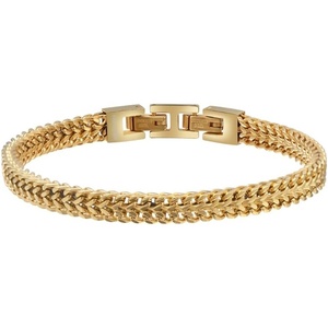 image:imageVan Heusen Mens Stainless Steel Double Franco Chain BraceletGold
