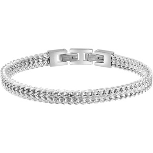 image:imageVan Heusen Mens Stainless Steel Double Franco Chain BraceletSilver