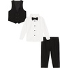 image:imageVan Heusen BabyBoys 4Piece Formal Dress Up Vest Set Vest Pants Collared Dress Shirt and TieTuxedo