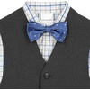 image:imageVan Heusen Boys 4piece Formal Suit Set Vest Pants Collared Dress Shirt and TieDark GreyBlue