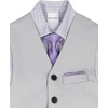 image:imageVan Heusen Boys 4piece Formal Suit Set Vest Pants Collared Dress Shirt and TieLight Grey