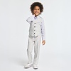 image:imageVan Heusen Boys 4piece Formal Suit Set Vest Pants Collared Dress Shirt and TieLight Grey