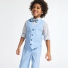 image:imageVan Heusen Boys 4piece Formal Suit Set Vest Pants Collared Dress Shirt and TieMedium Blue