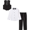 image:imageVan Heusen Boys 4piece Formal Suit Set Vest Pants Collared Dress Shirt and TieTuxedo