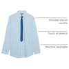 image:imageVan Heusen Boys Long Sleeve Collared Buttondown Dress Shirt and Tie SetAzure Blue