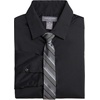 image:imageVan Heusen Boys Long Sleeve Collared Buttondown Dress Shirt and Tie SetBlack Stripe