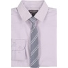 image:imageVan Heusen Boys Long Sleeve Collared Buttondown Dress Shirt and Tie SetLavender Fog