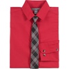 image:imageVan Heusen Boys Long Sleeve Collared Buttondown Dress Shirt and Tie SetRoasted Rouge