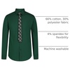 image:imageVan Heusen Boys Long Sleeve Collared Buttondown Dress Shirt and Tie SetVerdant Green